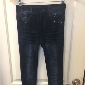 Leggings One Size That Look Like Blue Jeans